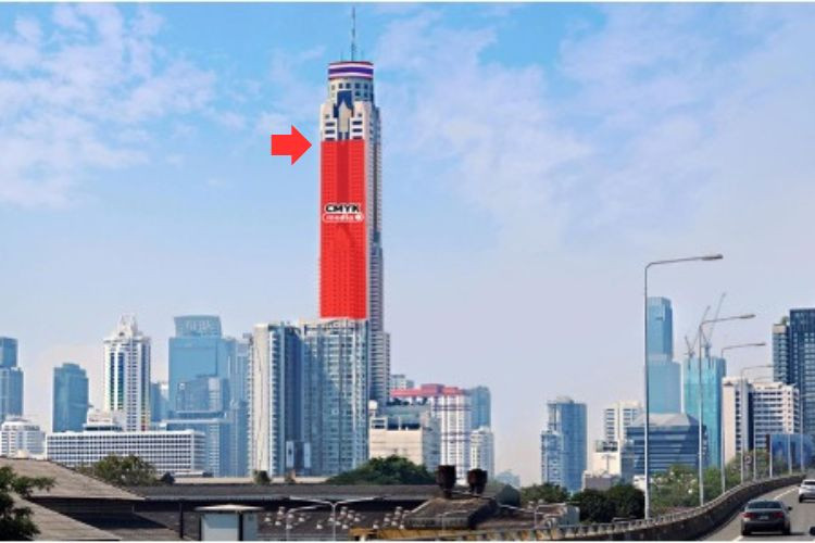 Baiyoke Tower II (Side 2), Bangkok, Ratchathewi, Bangkok