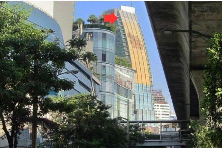 1 Panel Building Wrap Billboard at Interchange 21 Flag 1, Watthana, Bangkok