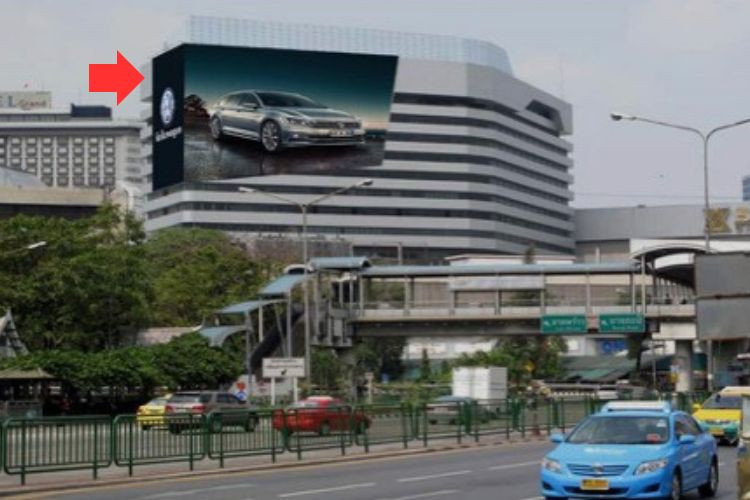 1 Panel Horizontal Building Wrap Billboard at Cental Ladprao, Bangkok, Chatuchak, Bangkok