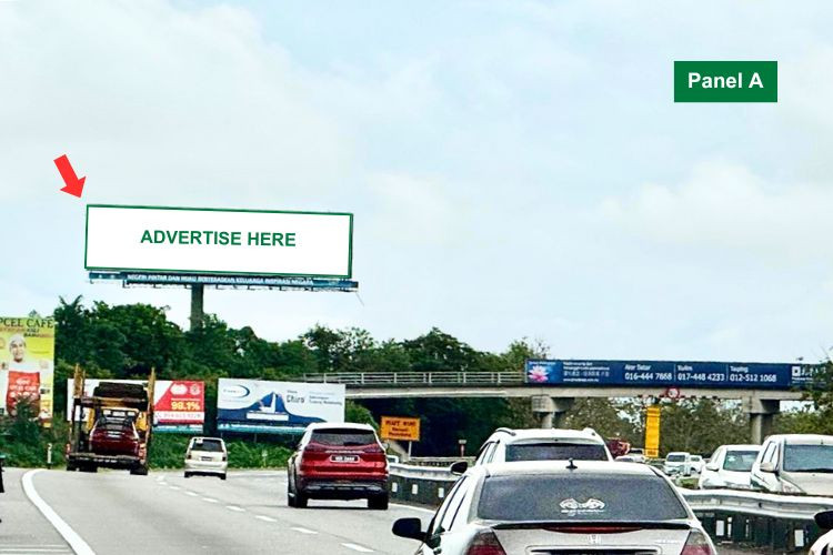 2 Sided Horizontal Unipole Billboard at NSE Highway KM127.4, Kepala Batas, Penang (between Sungai Dua - Butterworth)