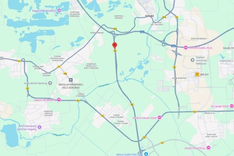KLIA Expressway KM A1.2, Dengkil, Selangor