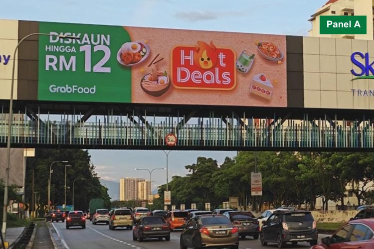 2 Sided Digital Overhead Bridge Billboard at MRR2 Ampang Jaya, Kuala Lumpur (Cheras - Ampang)