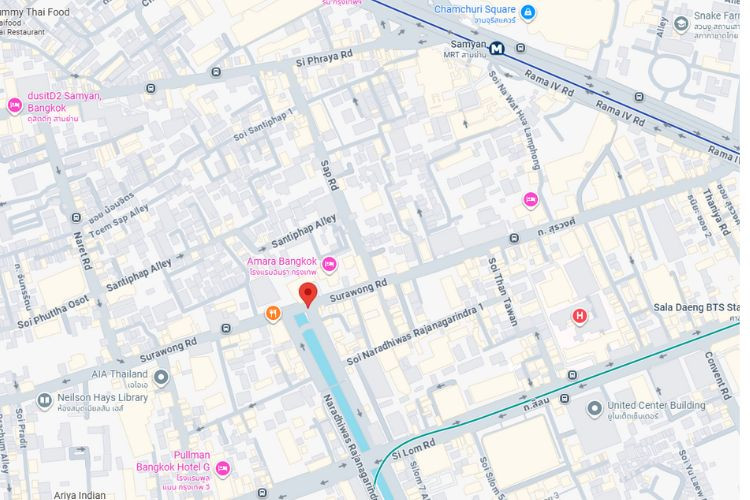 the intersection of Surawong Road and Narathiwat Road, Bangkok, Bangkok