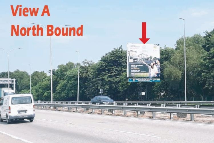 1 Sided Square Minipole Billboard at NSE KM139.8, Juru, Penang (Between Perusahaan Interchange and Juru Interchange, NB)