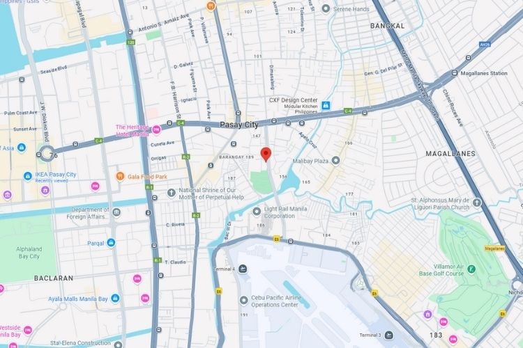 Map - Rooftop Billboard at Aurora Boulevard, Pasay, Metro Manila (on top of Commsec Inc. Building)