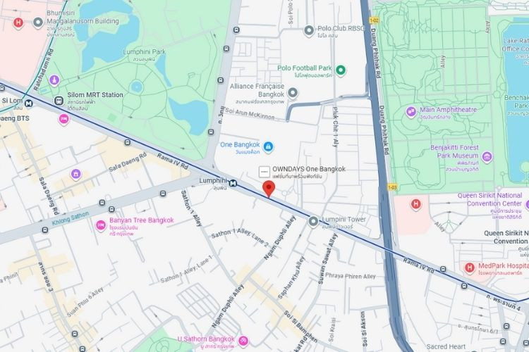 Rama 4 Road, Bangkok, Pathum Wan, Bangkok Opposite One Bangkok, Lumphini