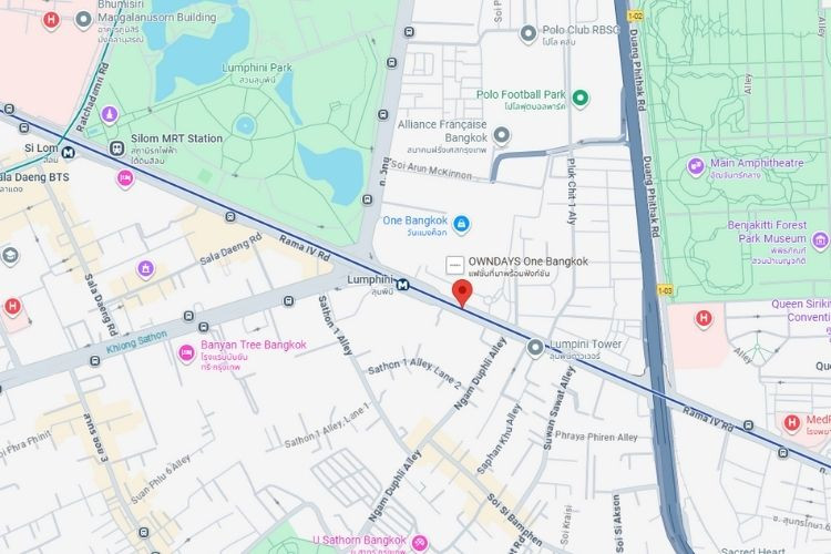 Rama IV Road, Bangkok, Pathum Wan, Bangkok (Opposite One Bangkok)