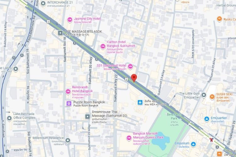 Sukhumvit Soi 33, Khlong Toei, Bangkok (opposite Emsphere)