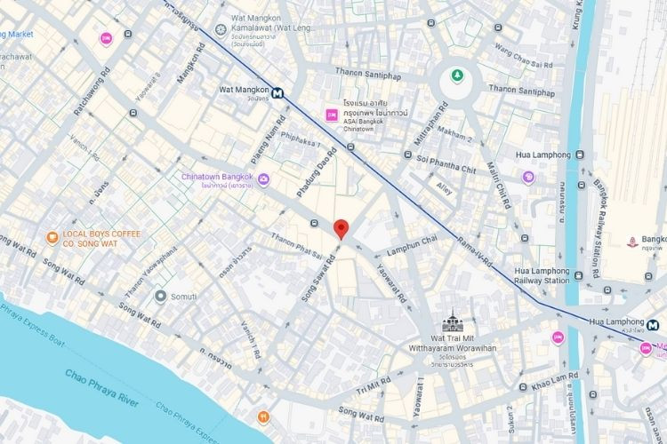 Yaowarat Road, Bangkok, Samphanthawong, Bangkok (Chalerm Buri Intersection)