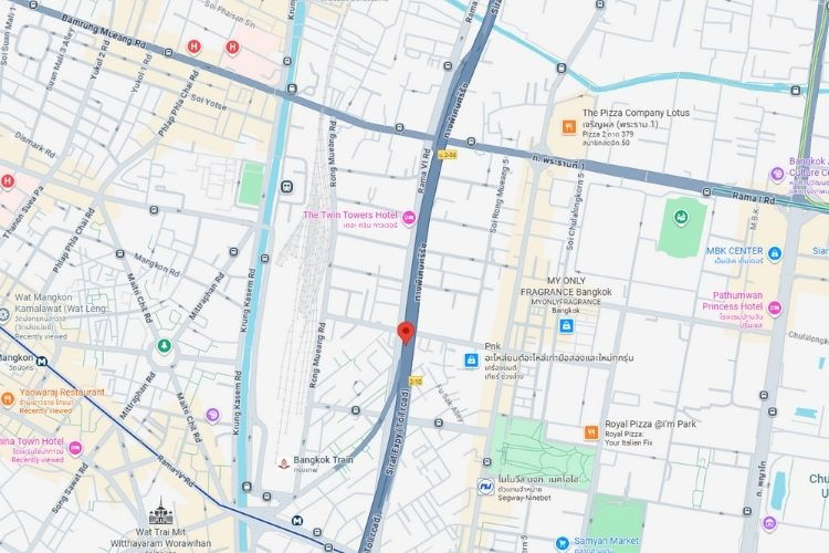 Sirat Expressway, Bangkok, Pathum wan, Bangkok Phase 2 Expressway, Hua Lamphong (Outbound)