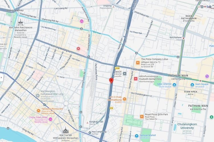 Rama VI Road, Bangkok, Pathum Wan, Bangkok Expressway Stage 2 (before getting off at Urupong