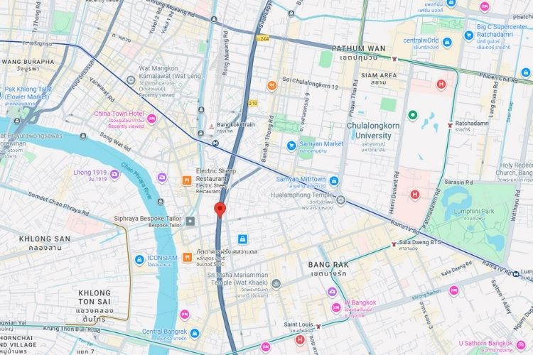 Sirat Expressway, Bangkok, Bang Rak, Bangkok Highway 2 at Silom