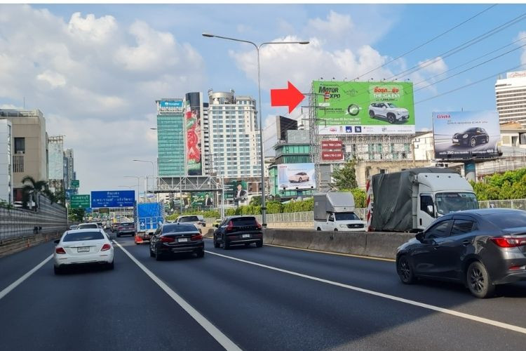 Chalerm Maha Nakhon Expy, Bangkok, Pathum Wan, Bangkok Expressway Step 1, Bong Kai Flat, heading to Rama 9