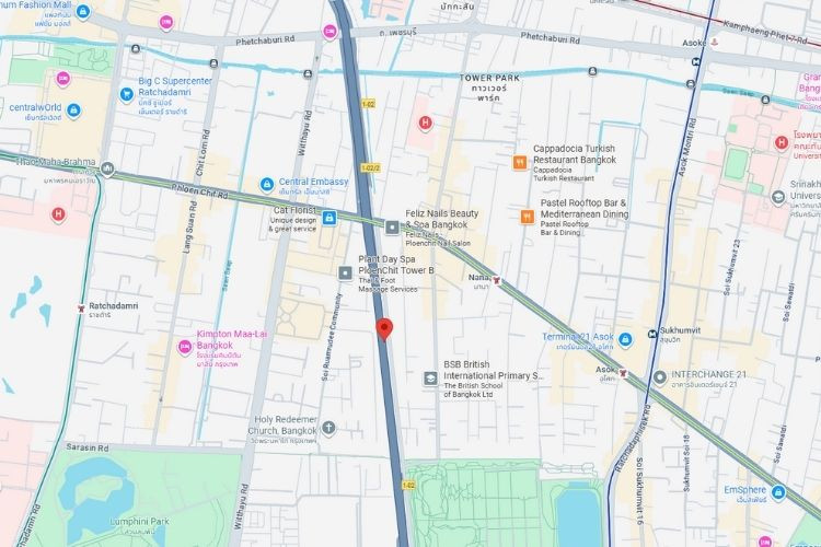 Chalerm Maha Nakhon Expy, Bangkok, Pathum Wan, Bangkok Expressway Step 1, Bong Kai Flat, heading to Rama 9