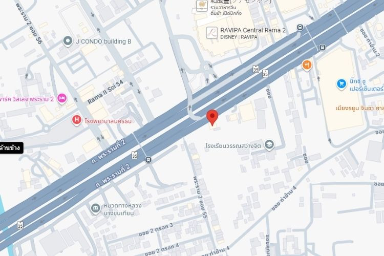 Rama II Frontage Road, Bangkok, Bang Khun Thian, Bangkok U-turn point opposite Central Rama 2