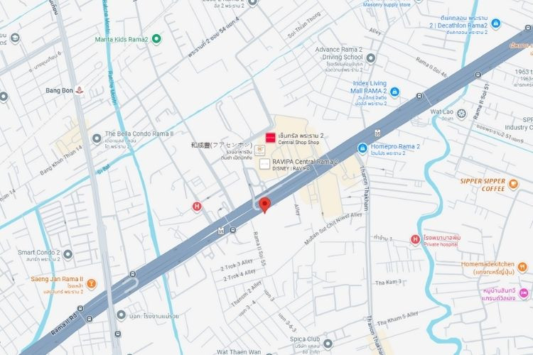 9 Rama II Rd, Bangkok, Than Kham, Bangkok U-turn point opposite Central Rama 2
