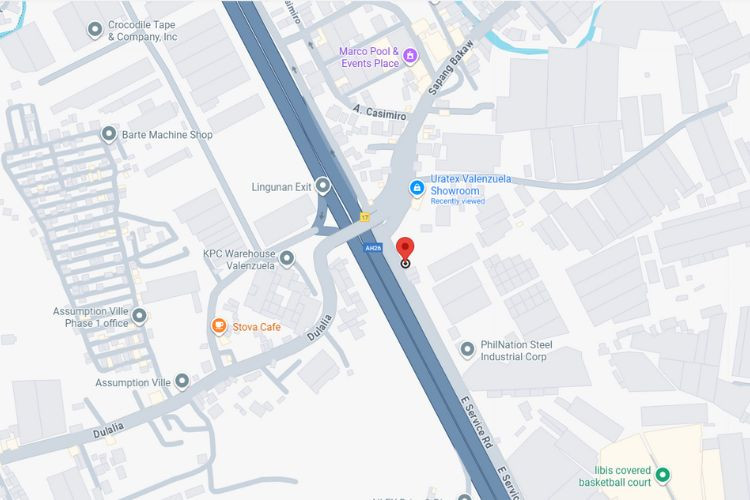 Map - Freestanding Billboard at 19-10 E Service Road, Valenzuela, Metro Manila (Across NLEX Drive & Dine)