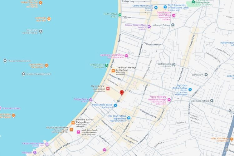 Pattaya 9 Alley, Bang Lamung District, Chon Buri Central Festival Pattaya Entrance