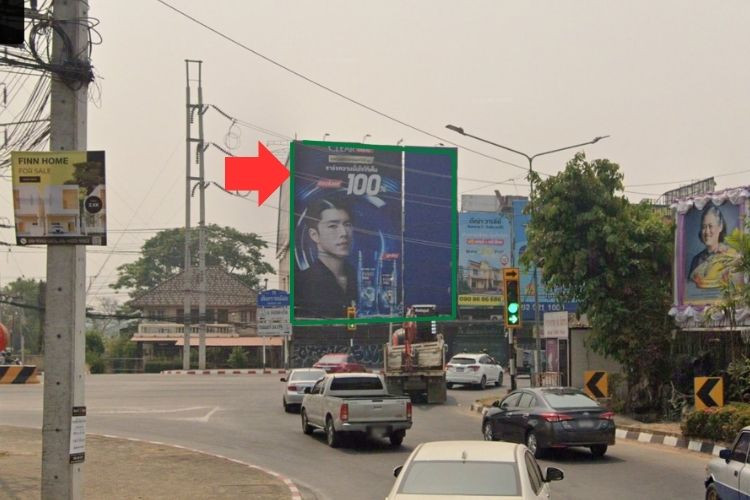1 Panel Classic Billboard Billboard at San Sai Noi, San Sai, Chiang Mai At the intersection of San Sai Market, Chiang Mai-Doi Saket Road