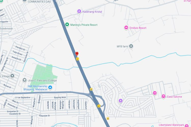 Map -  Horizontal Free Standing Billboard at Pila Duquit, Mabalacat, Pampanga (Northbound-facing, Near SCTEX Ramp A Side)