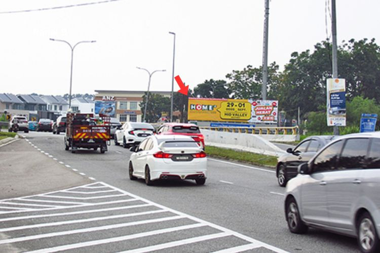 1 Panel Free Standing Billboard at Jalan Sutera Danga, Johor Bahru, Johor