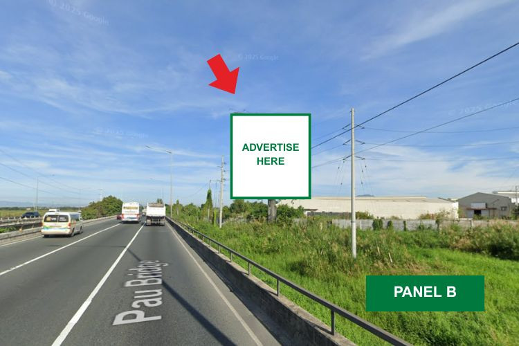 Horizontal Free Standing Billboard at Dela Paz, San Simon, Pampanga (Northbound-facing, Near NLEX Pau Bridge B Side)
