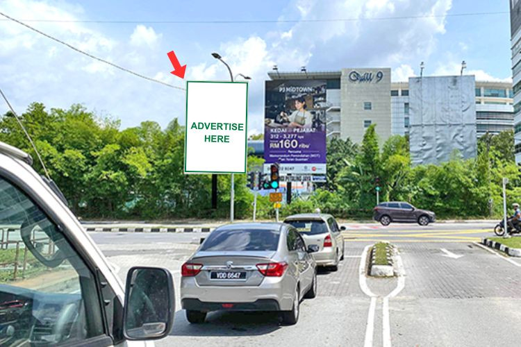 1 Sided Vertical Minipole Billboard at Jalan Dato Abdul Aziz (14/29), Petaling Jaya, Selangor