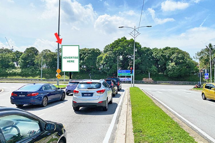 1 Sided Vertical Minipole Billboard at Persiaran Surian / Persiaran Sungai Buloh, Kota Damansara, Petaling Jaya, Selangor