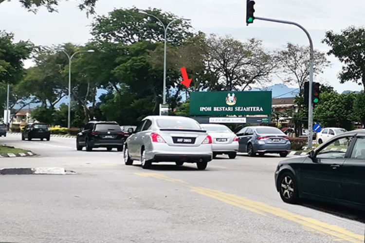 1 Panel Free Standing Billboard at Jalan Bercham, Ipoh, Perak