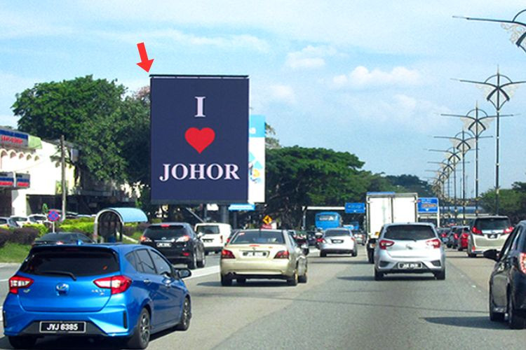 1 Panel Vertical Digital Screen Billboard at Jalan Skudai, Taman Dato' Penggawa Barat, Johor Bahru, Johor