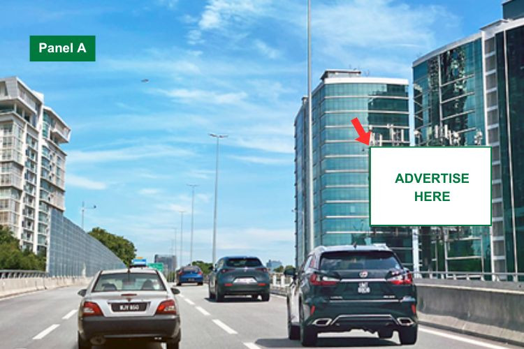 2 Sided Horizontal Unipole Billboard at Setiawangsa Pantai Expressway (SPE) / East-West Link, Kuala Lumpur