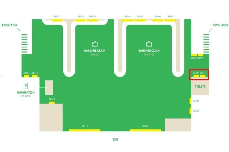 Map - Lightbox Billboard at Bacolod - Silay Airport (Arrival), Silay, Negros Occidental (Baggage Claim Area from Stairs)