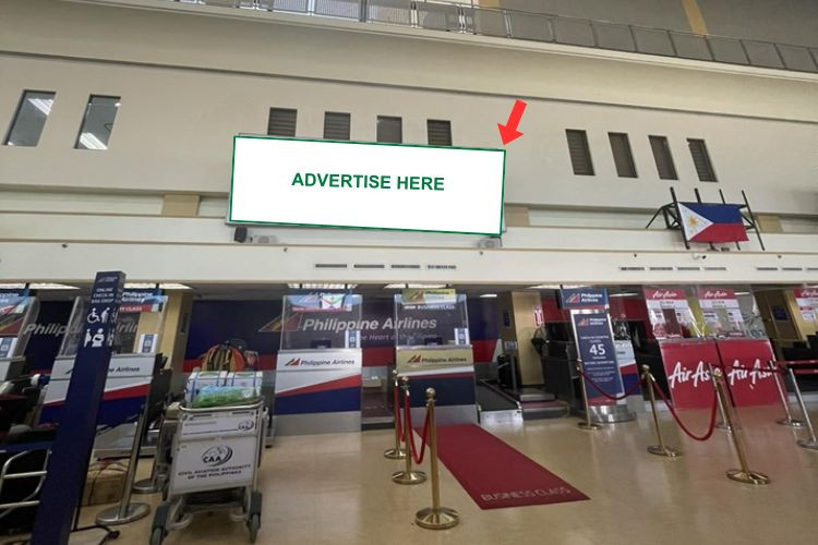 1 Panel Horizontal Lightbox Billboard at Bacolod - Silay Airport, Silay, Negros Occidental (Check-in Counter [A])