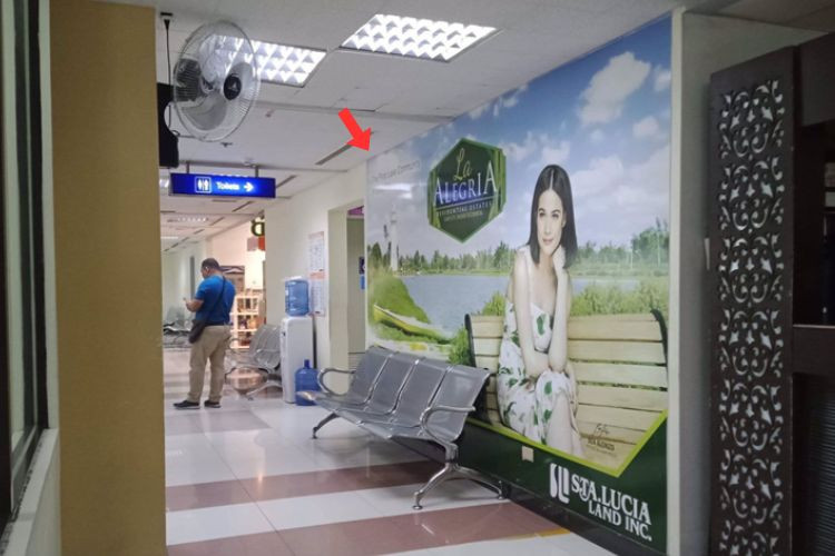 1 Panel Horizontal Sticker Wrap Billboard at Bacolod - Silay Airport, Silay, Negros Occidental (Departure Area Wall Wrap)