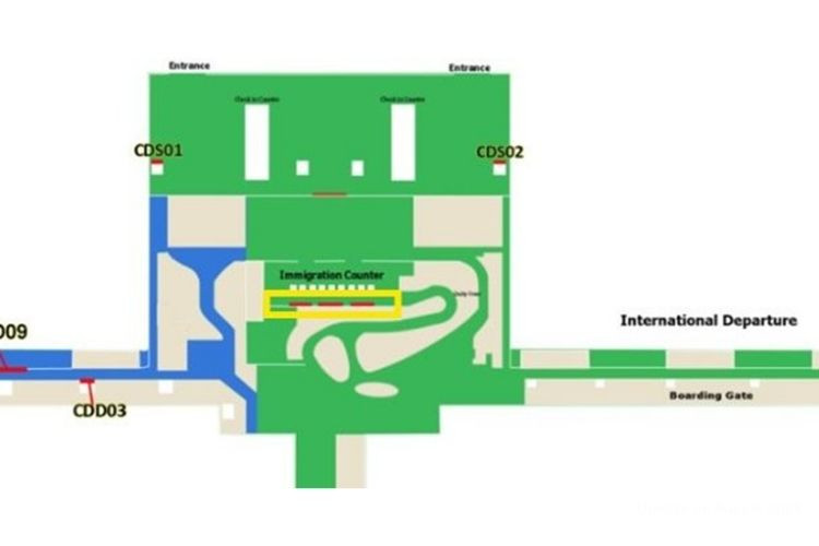 Map - Horizontal Lightbox Billboard at Clark Airport, Angeles, Pampanga (International Departure - Immigration)