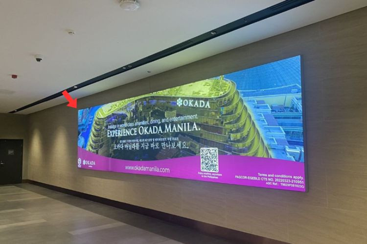 3 Panel Horizontal Lightbox Billboard at Clark Airport, Angeles, Pampanga (International Arrival - Immigration)