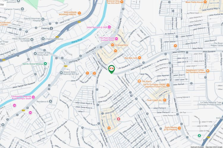 Map - Free Standing Billboard at Jalan Gembira, Kuala Lumpur (near Taman OUG)