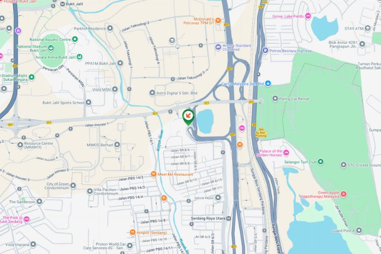 Map - Free Standing Billboard at Jalan Serdang Raya, Seri Kembangan, Kuala Lumpur