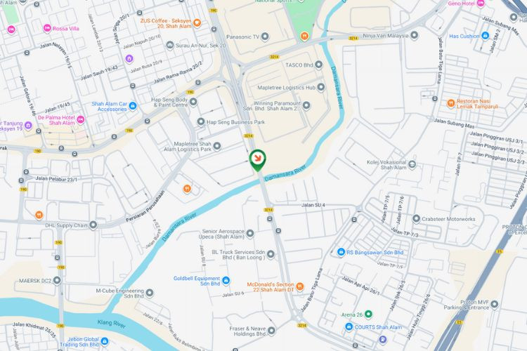 Map - Free Standing Billboard at Persiaran Kuala Selangor, Shah Alam, Selangor (near Mapletree)