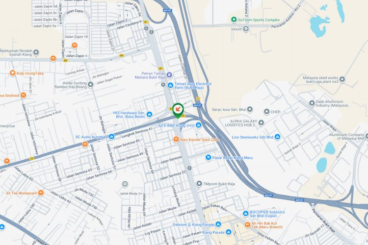 Map - Free Standing Billboard at Jalan Meru, Klang, Selangor (towards Setia Alam)