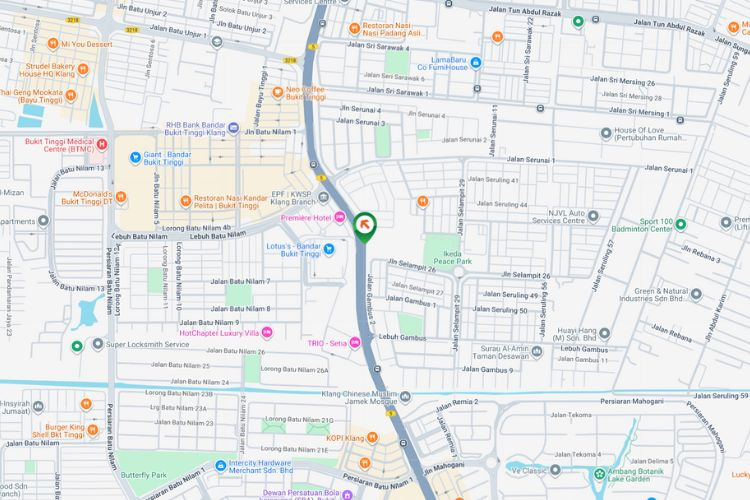 Map - Free Standing Billboard at Jalan Langat, Klang, Selangor (towards Lotus's - Bandar Bukit Tinggi)