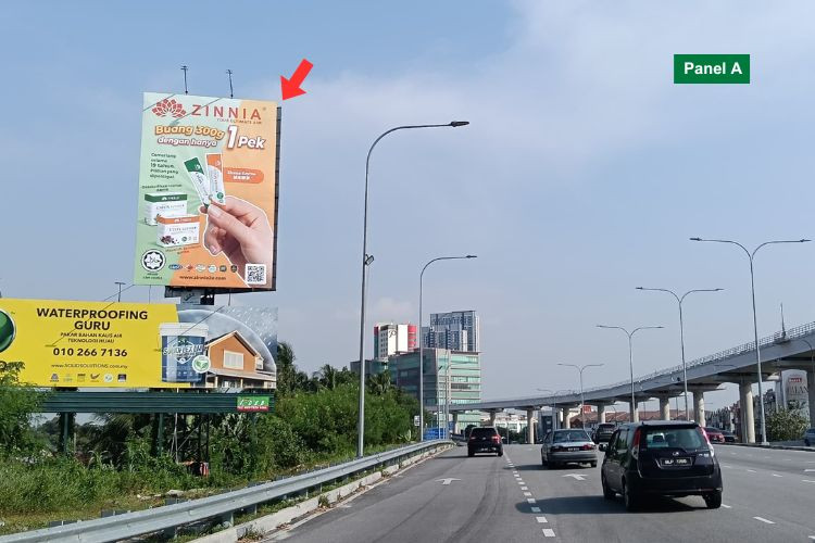2 Sided Vertical Minipole Billboard at Jalan Langat / Jalan Serunai / Lebuh Batu Nilam Interchange, Klang, Selangor (near new flyover)