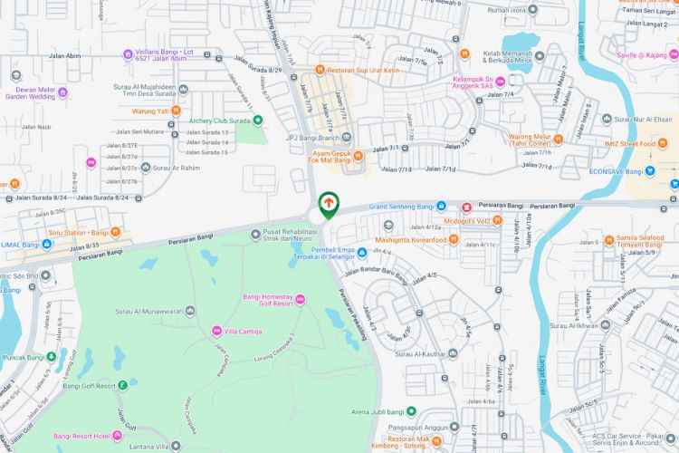Map - Free Standing Billboard at Persiaran Bangi - Persiaran Pekeliling, Bangi, Selangor (at roundabout Persiaran Bangi)