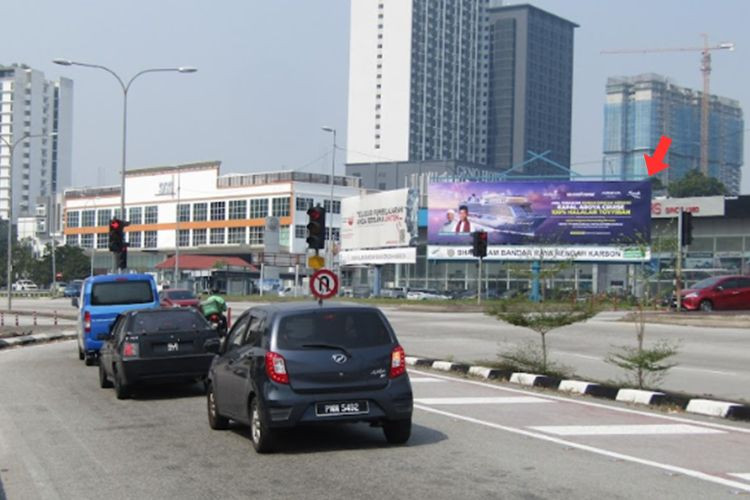 1 Panel Free Standing Billboard at Jalan Batu Tiga Lama / Persiaran Jubli Perak, Shah Alam, Selangor