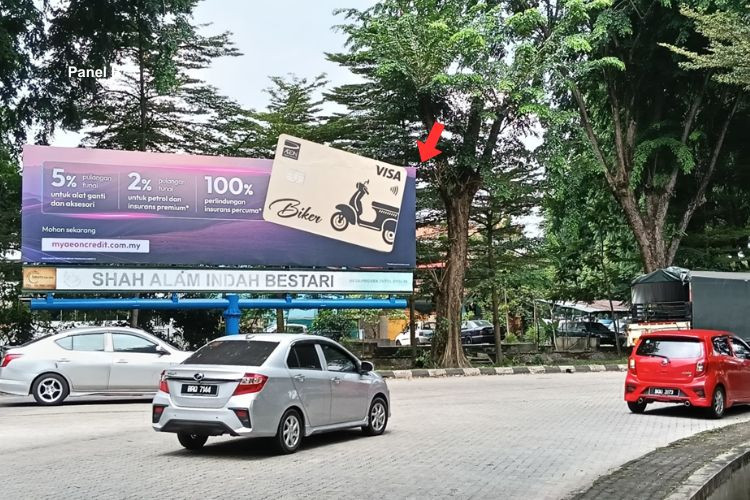 1 Panel Free Standing Billboard at Bulatan Aman, Seksyen 25, Shah Alam, Selangor