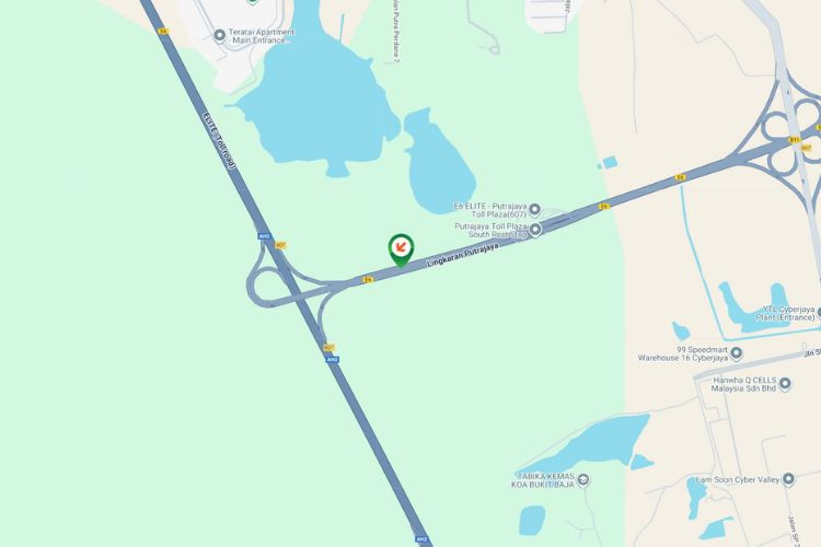 Map -  Free Standing Billboard at Lingkaran Putrajaya, Puchong, Selangor (interchange with ELITE Highway)