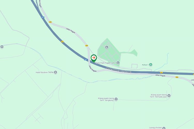 Map - Free Standing Billboard at NSE Highway KM133.6, Pagoh, Johor