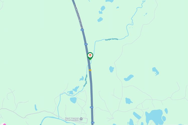 Map - Free Standing Billboard at East Coast Expressway Highway KM301.60, Chukai, Terengganu (to Chukai exit)