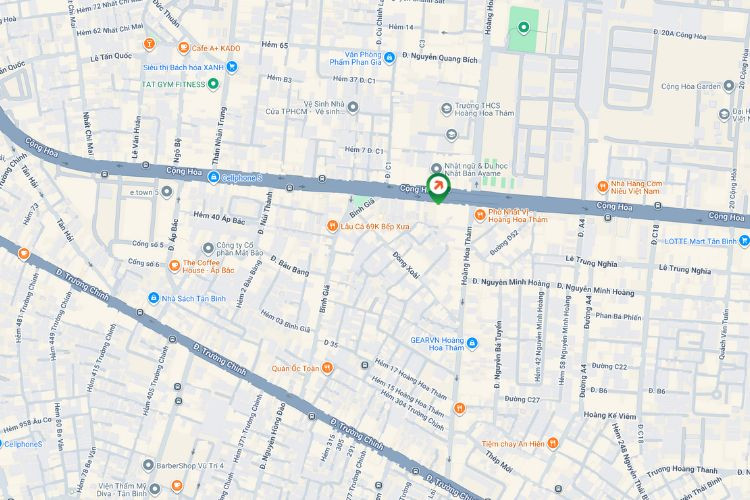 Map - Horizontal Wallscape Billboard at 199 Cong Hoa, Tan Binh, Ho Chi Minh City