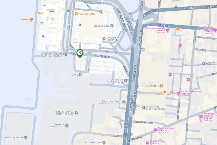 Map - Lightbox Billboard at Tan Son Nhat Airport, Tan Binh, Ho Chi Minh City.